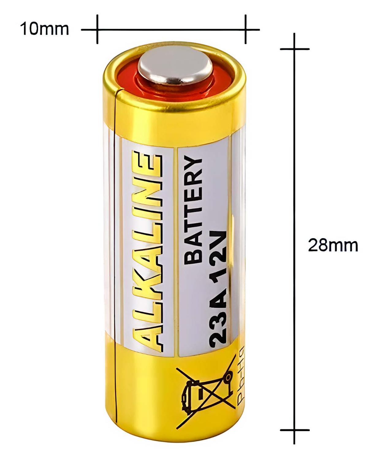 PILA 23A 12V PARA CONTROL ALARMA VEHICULO AUTO TIMBRE CASA 1X PILA GEN 23A 12V UNIVERSAL - 2