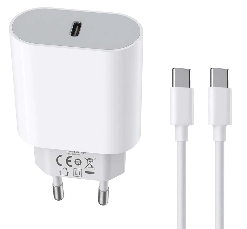 CARGADOR CELULAR USB CABLE TIPO C ADAPTADOR CARGA RAPIDA A2347 - 1