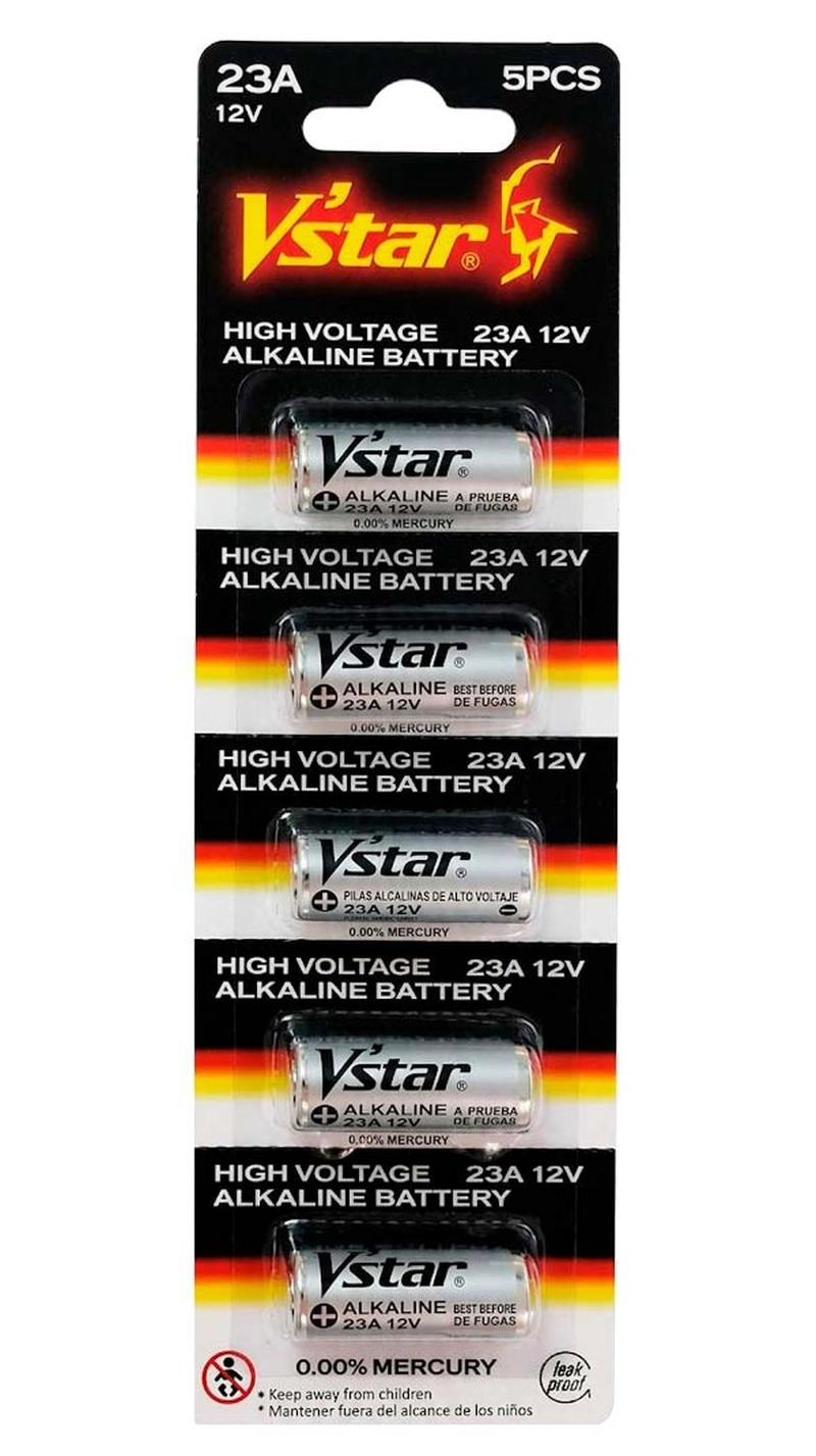 PILA 23A 12V PARA CONTROL VEHICULO AUTO ALARMA CASA TIMBRE VSTAR - 3