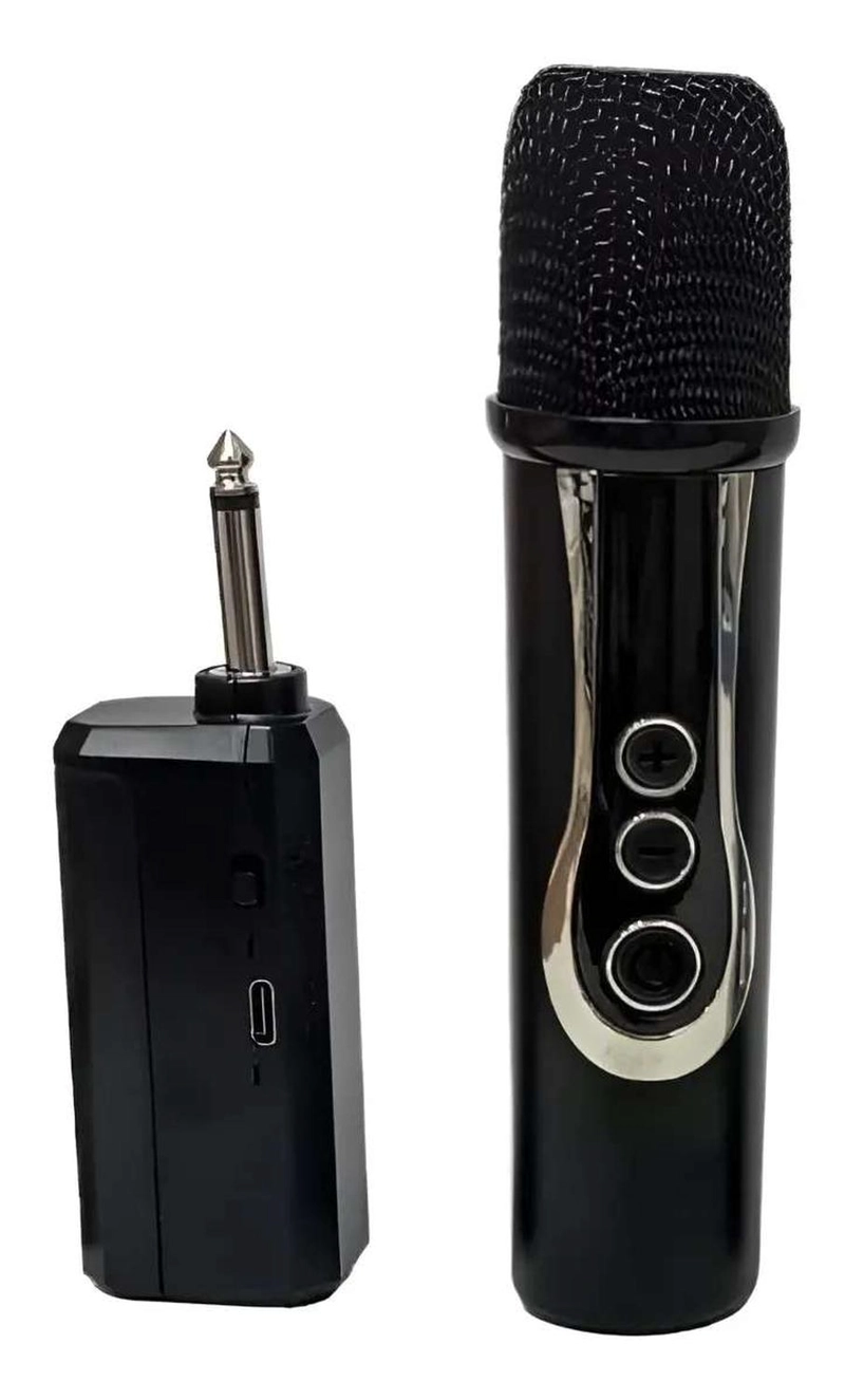 MINI MICROFONO INALAMBRICO RECARGABLE PORTATIL PARA KARAOKE RECARGABLE - 1