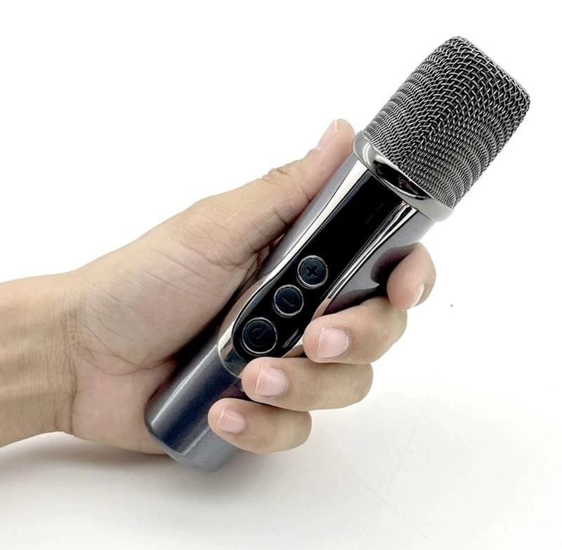 MINI MICROFONO INALAMBRICO RECARGABLE PORTATIL PARA KARAOKE RECARGABLE - 5