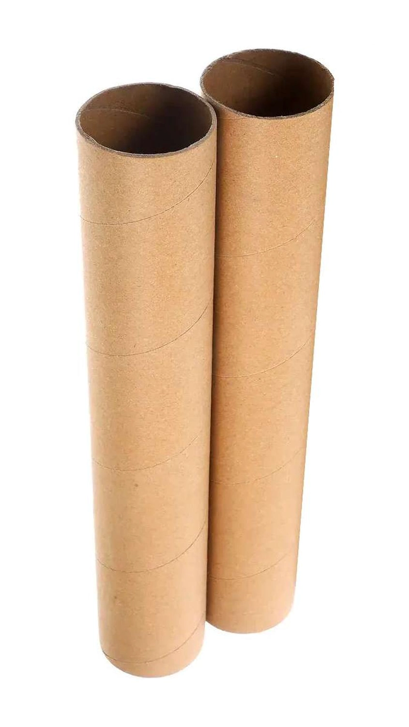 PACK 2 TUBO CARTON LARGO GRUESO 50 X 5CM RESISTENTE MULTIUSO PARA MANUALIDADES - 1