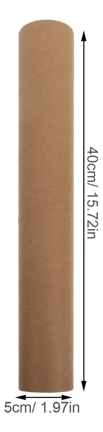 PACK 2 TUBO CARTON LARGO GRUESO 50 X 5CM RESISTENTE MULTIUSO PARA MANUALIDADES - 3