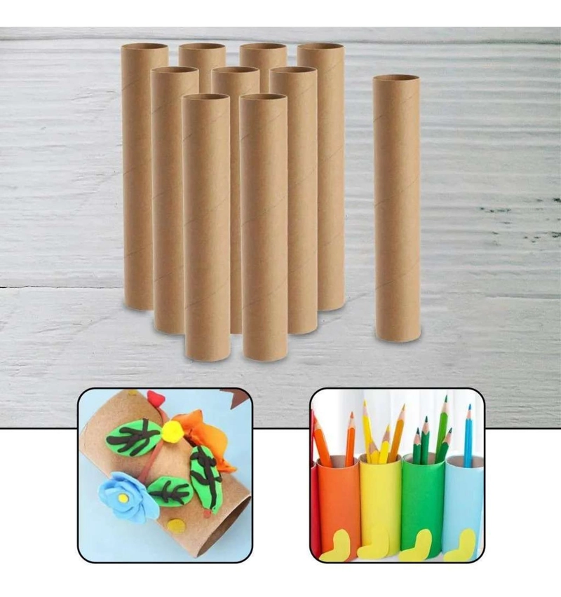 PACK 2 TUBO CARTON LARGO GRUESO 50 X 5CM RESISTENTE MULTIUSO PARA MANUALIDADES - 9
