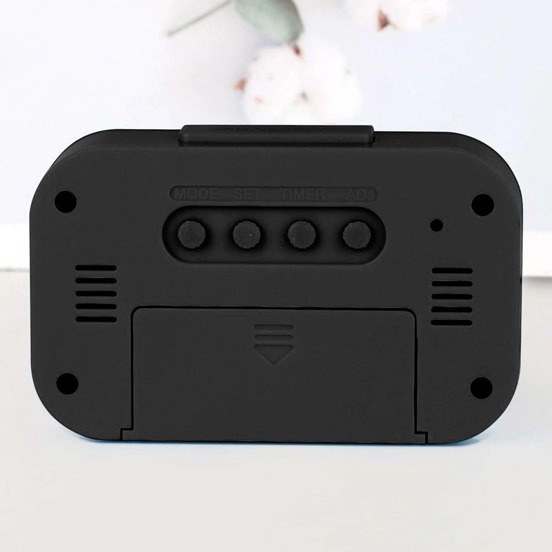 MINI RELOJ DESPERTADOR DIGITAL LUZ LED ALARMA TEMPERATURA A PILAS - 3