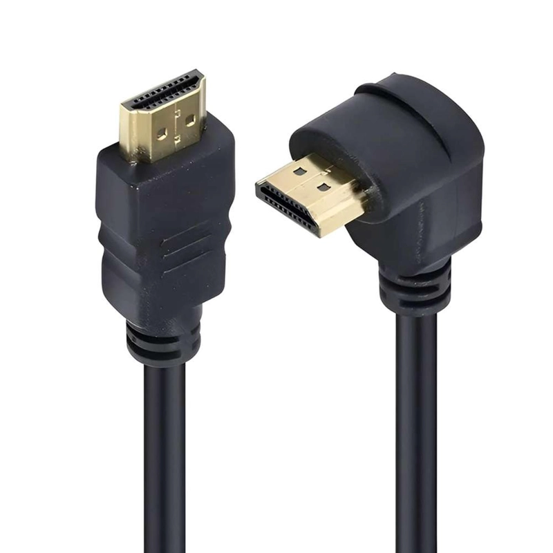 CABLE PARA CONECTOR HDMI ANGULO EN L 1.5 METROS LED BLURAY CONECTOR EN L FIJO - 1