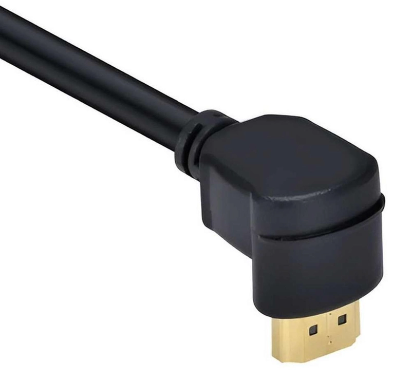CABLE PARA CONECTOR HDMI ANGULO EN L 1.5 METROS LED BLURAY CONECTOR EN L FIJO - 3