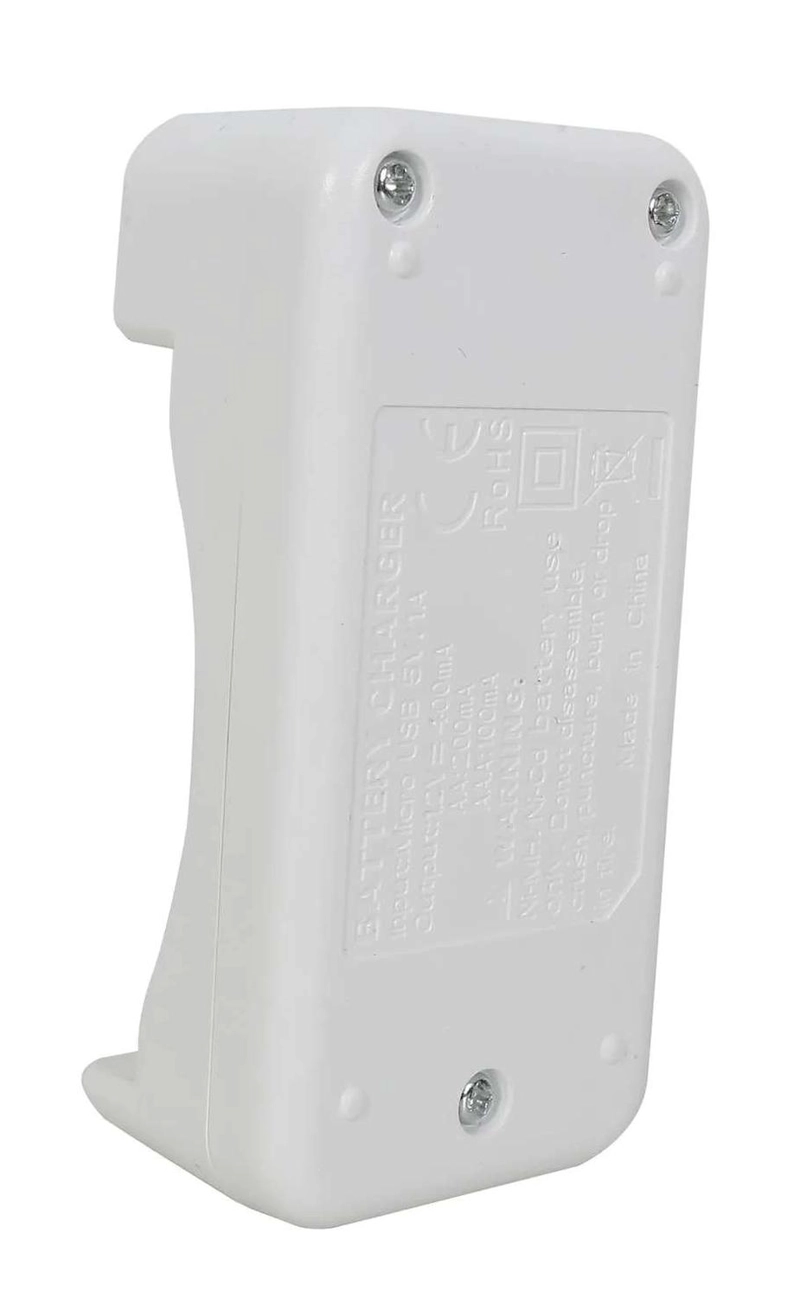CARGADOR DE PILAS RECARGABLES AAA AA BATERIAS 9V CABLE USB MACROTEL - 5