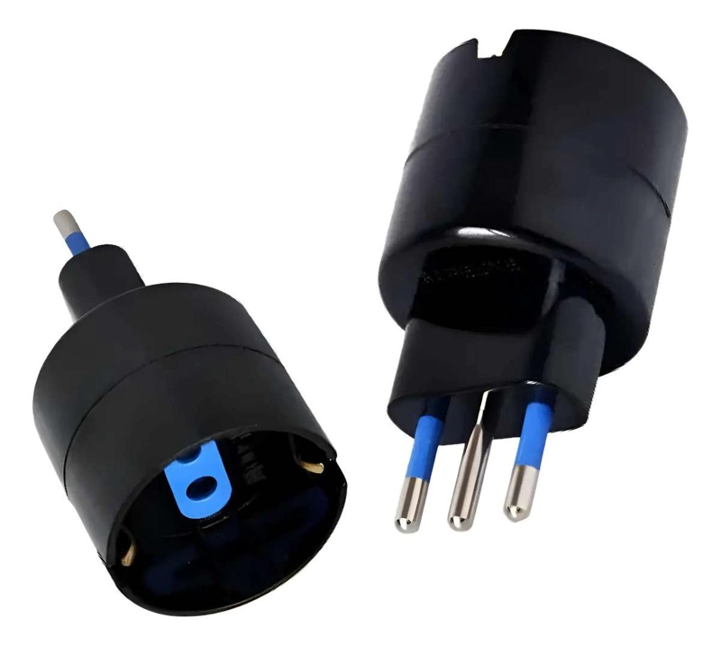 ADAPTADOR ENCHUFE CORRIENTE ELECTRICO SCHUKO TIPO E MACROTEL ME1109N - 2