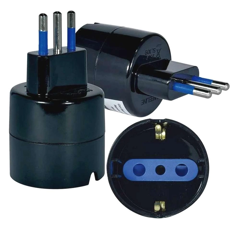 ADAPTADOR ENCHUFE CORRIENTE ELECTRICO SCHUKO TIPO E MACROTEL ME1109N - 4
