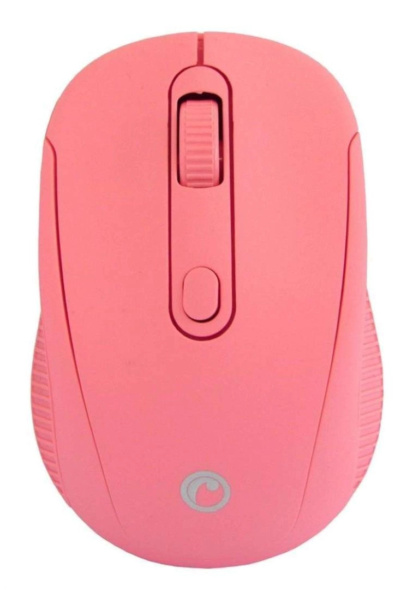 MOUSE INALAMBRICO ROSA USB COLOR ROSADO PC NOTEBOOK PINK FD-223PK - 1