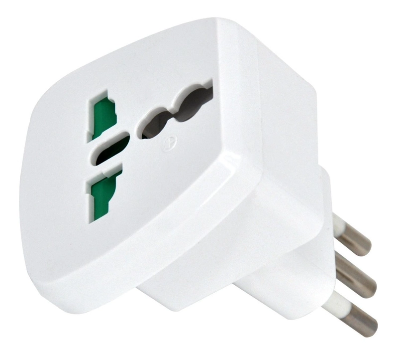 3X ADAPTADOR ENCHUFE AMERICANO A NACIONAL CLAVIJA PLANA EEUU - 2