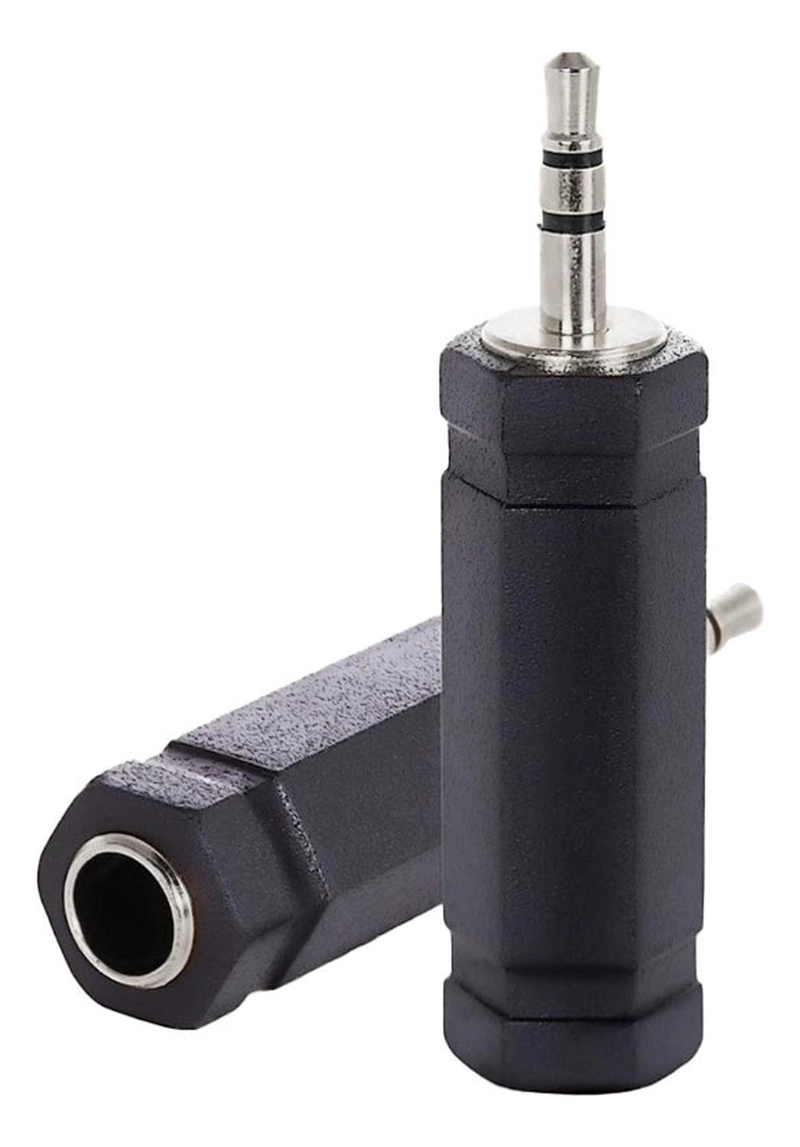 ADAPTADOR PLUG JACK HEMBRA 6.3 MM PLUG JACK MACHO 3.5 MM - 1