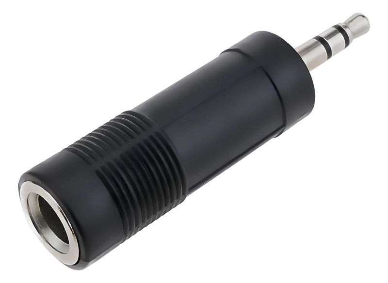 ADAPTADOR PLUG JACK HEMBRA 6.3 MM PLUG JACK MACHO 3.5 MM - 2