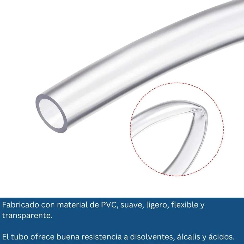 MANGUERA TRANSPARENTE CLEAR 6MM 3 METROS TRASLUCIDA 3 METROS - 4