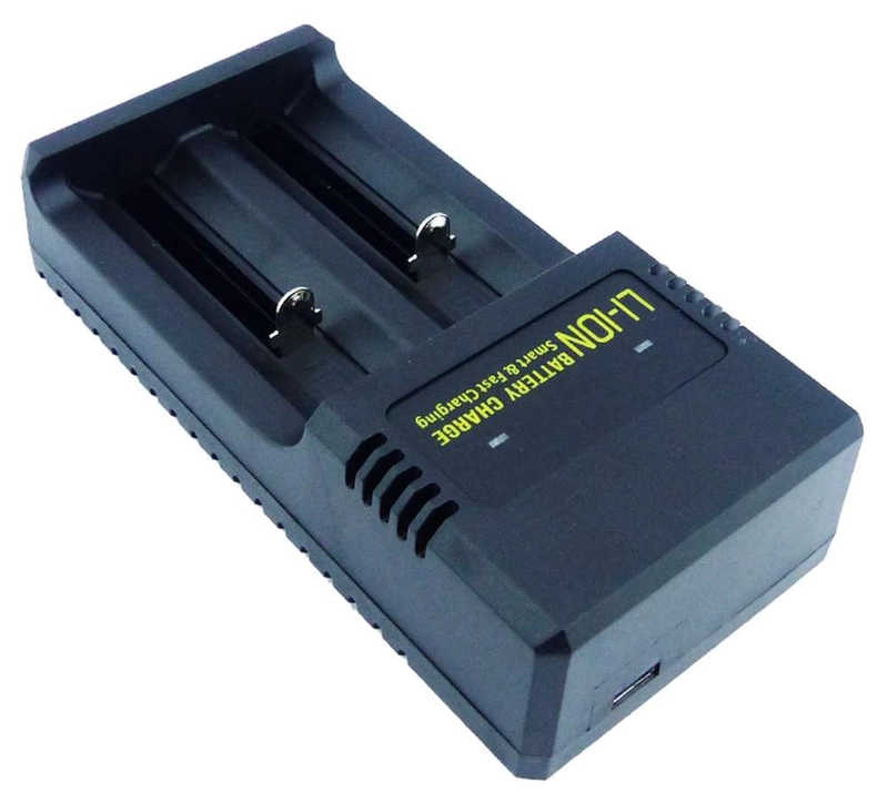 CARGADOR PILA DOBLE BATERIA 18650 14500 RECARGABLE USB MS-5D82H - 2