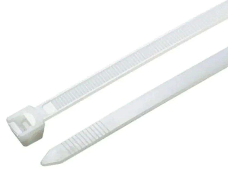 100X AMARRAS PLASTICAS BLANCAS 10 CM PARA CABLES TRILLAJE 10CM BLANCAS - 2