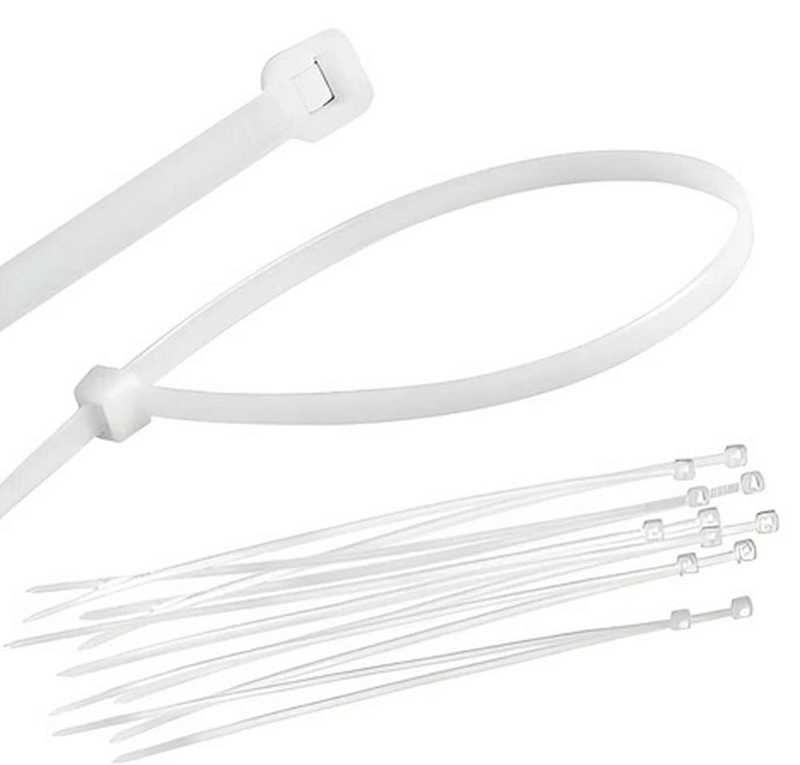100X AMARRAS PLASTICAS BLANCAS 10 CM PARA CABLES TRILLAJE 10CM BLANCAS - 4
