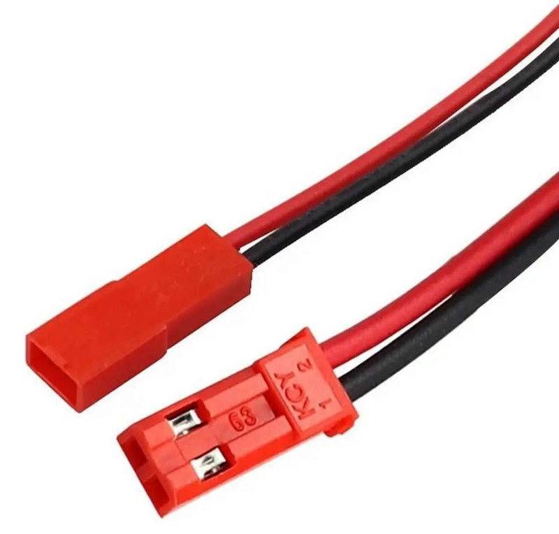 3X CABLE CONECTOR JST MACHO HEMBRA 2 PIN TIRA LED BATERIA MULTICOLOR 3X - 3