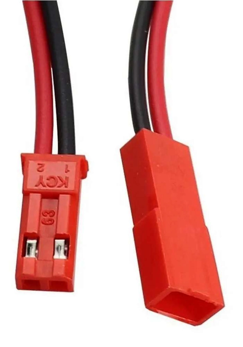 3X CABLE CONECTOR JST MACHO HEMBRA 2 PIN TIRA LED BATERIA MULTICOLOR 3X - 4