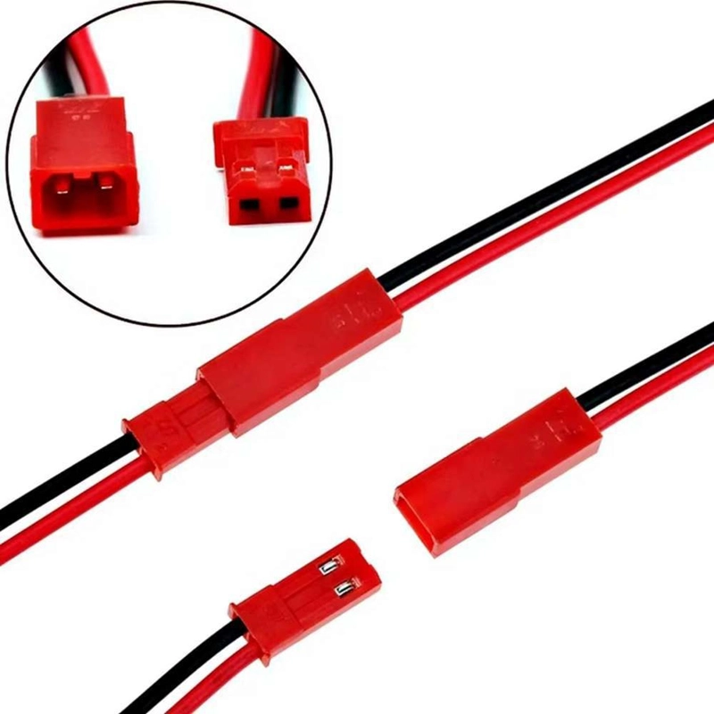 3X CABLE CONECTOR JST MACHO HEMBRA 2 PIN TIRA LED BATERIA MULTICOLOR 3X - 9