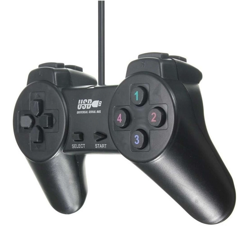 JOYSTICK CONTROL ALAMBRICO PALANCA USB PC MANDO JUEGOS SIMPLE - 2
