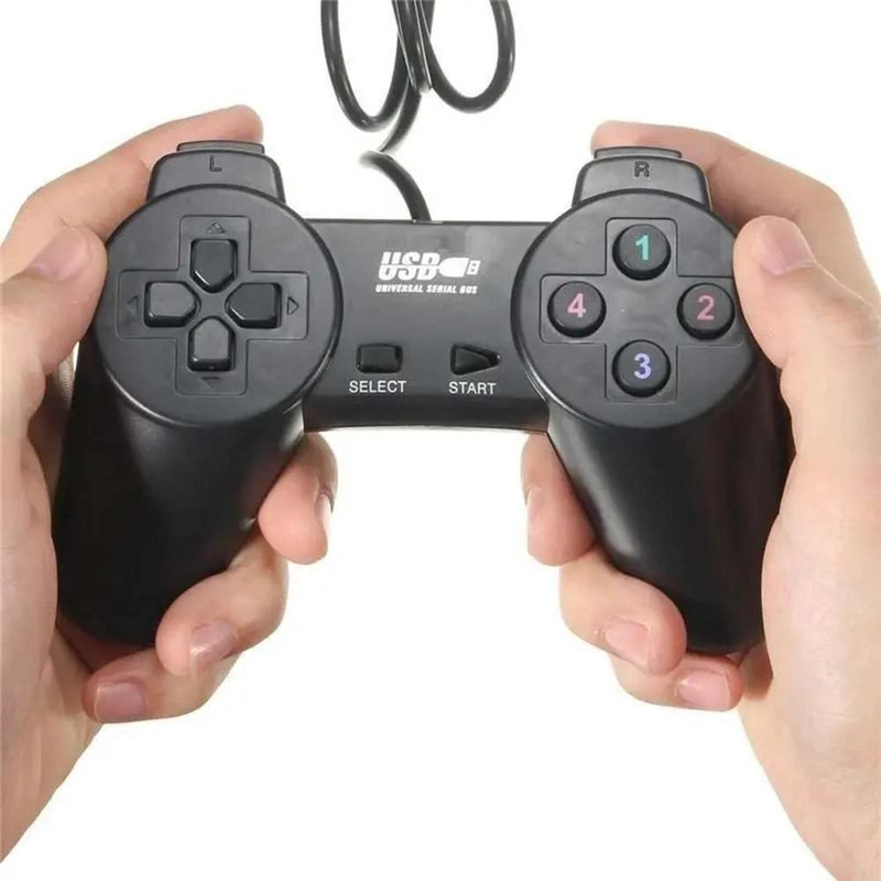 JOYSTICK CONTROL ALAMBRICO PALANCA USB PC MANDO JUEGOS SIMPLE - 4