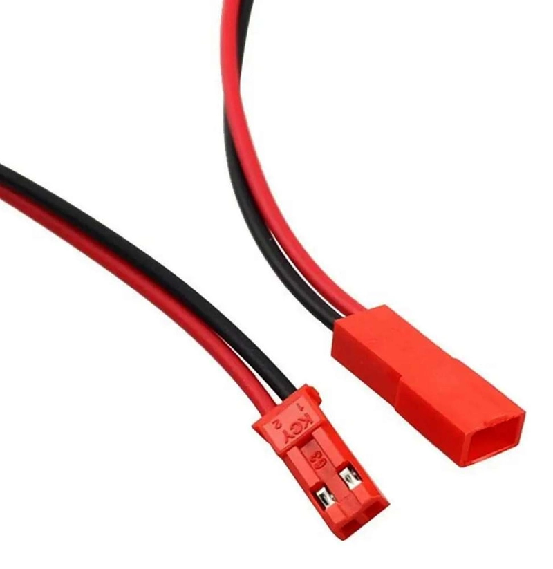 1X CABLE CONECTOR JST MACHO HEMBRA 2 PINES 10CM ADAPTADOR MULTICOLOR 1X - 2