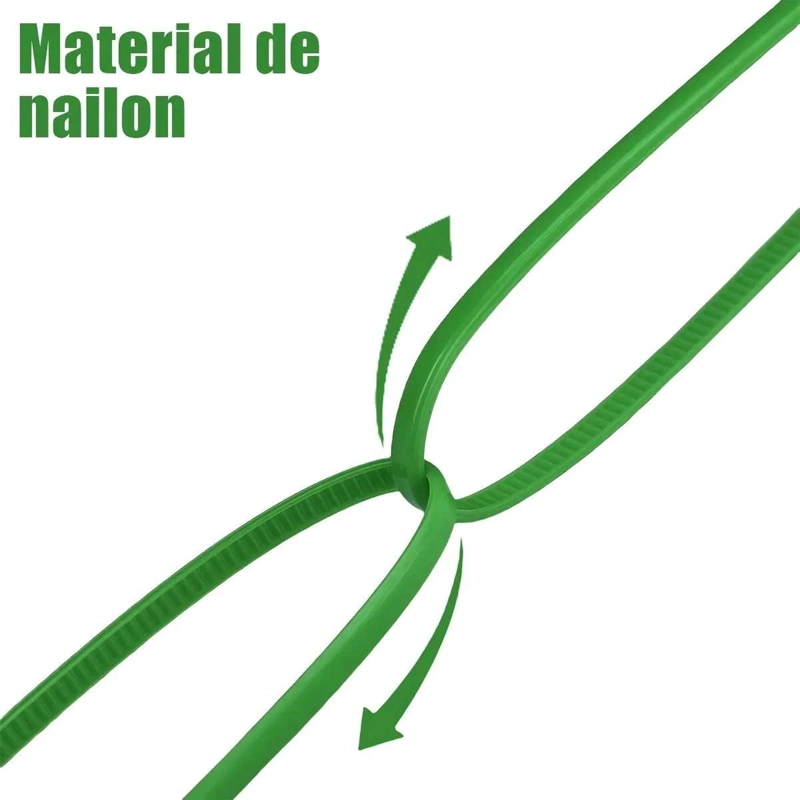 25X AMARRAS PLASTICAS VERDE 20 CM PARA CABLES TRILLAJE 20 CENTIMETROS - 4