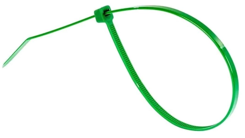 25X AMARRAS PLASTICAS VERDE 20 CM PARA CABLES TRILLAJE 20 CENTIMETROS - 5