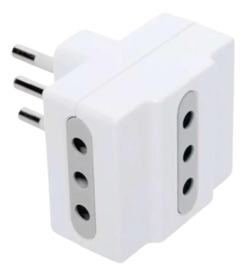 ENCHUFE ADAPTADOR TRIPLE TOMA CORRIENTE LADRON ELECTRICA 10A ME-1103 - 1