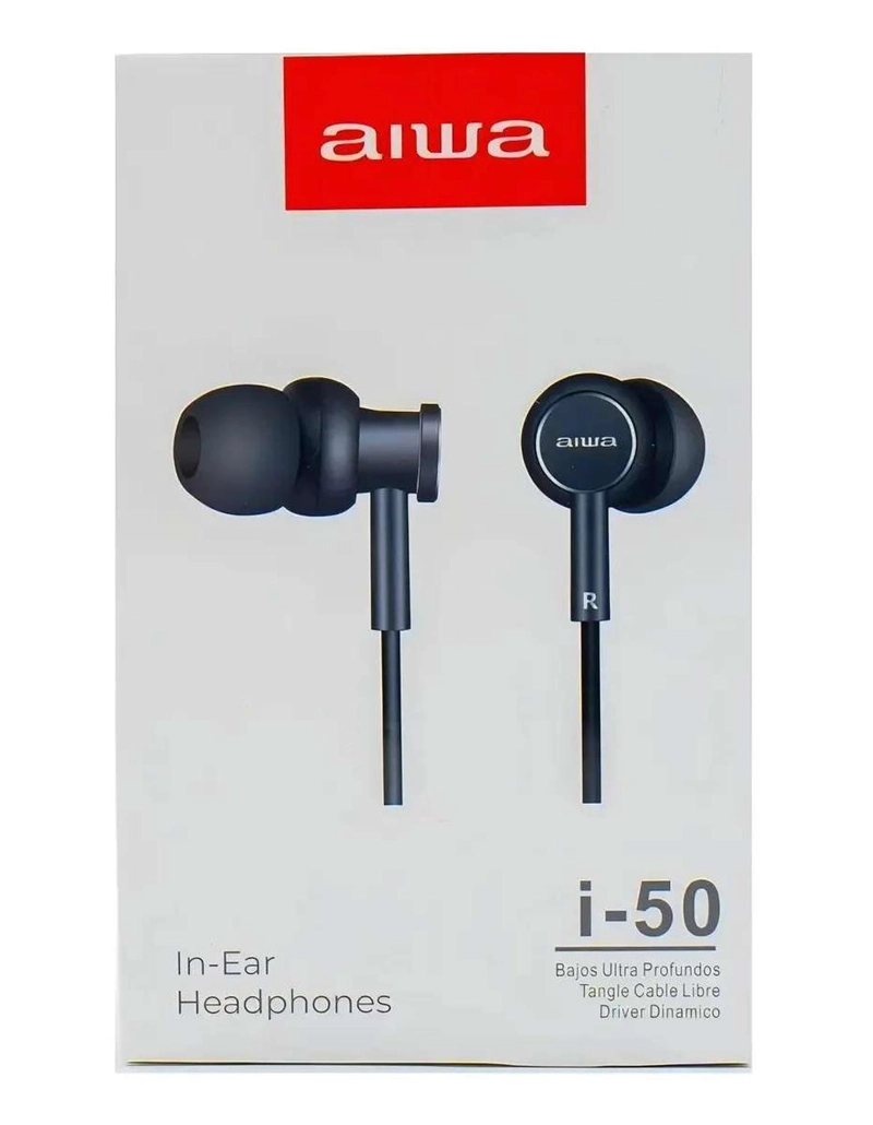 AUDIFONO MANOS LIBRE ALAMBRICO AIWA I-50 ORIGINAL - 5