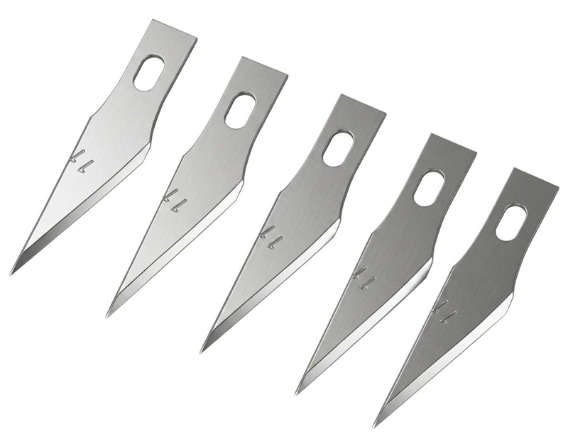 5X HOJA CUCHILLA REPUESTO BISTURI ESCALPELO CUTTER UNIVERSAL - 2