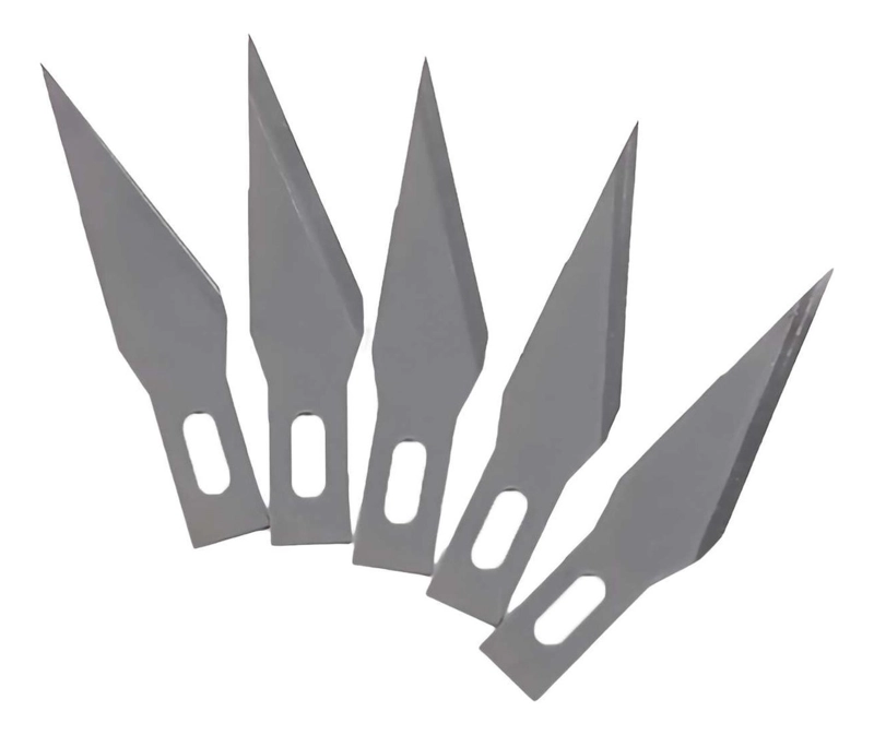 5X HOJA CUCHILLA REPUESTO BISTURI ESCALPELO CUTTER UNIVERSAL - 6
