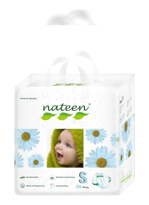 PAÑALES NATEEN PREMIUM ECOLÓGICOS S 20 UNIDADES - 1