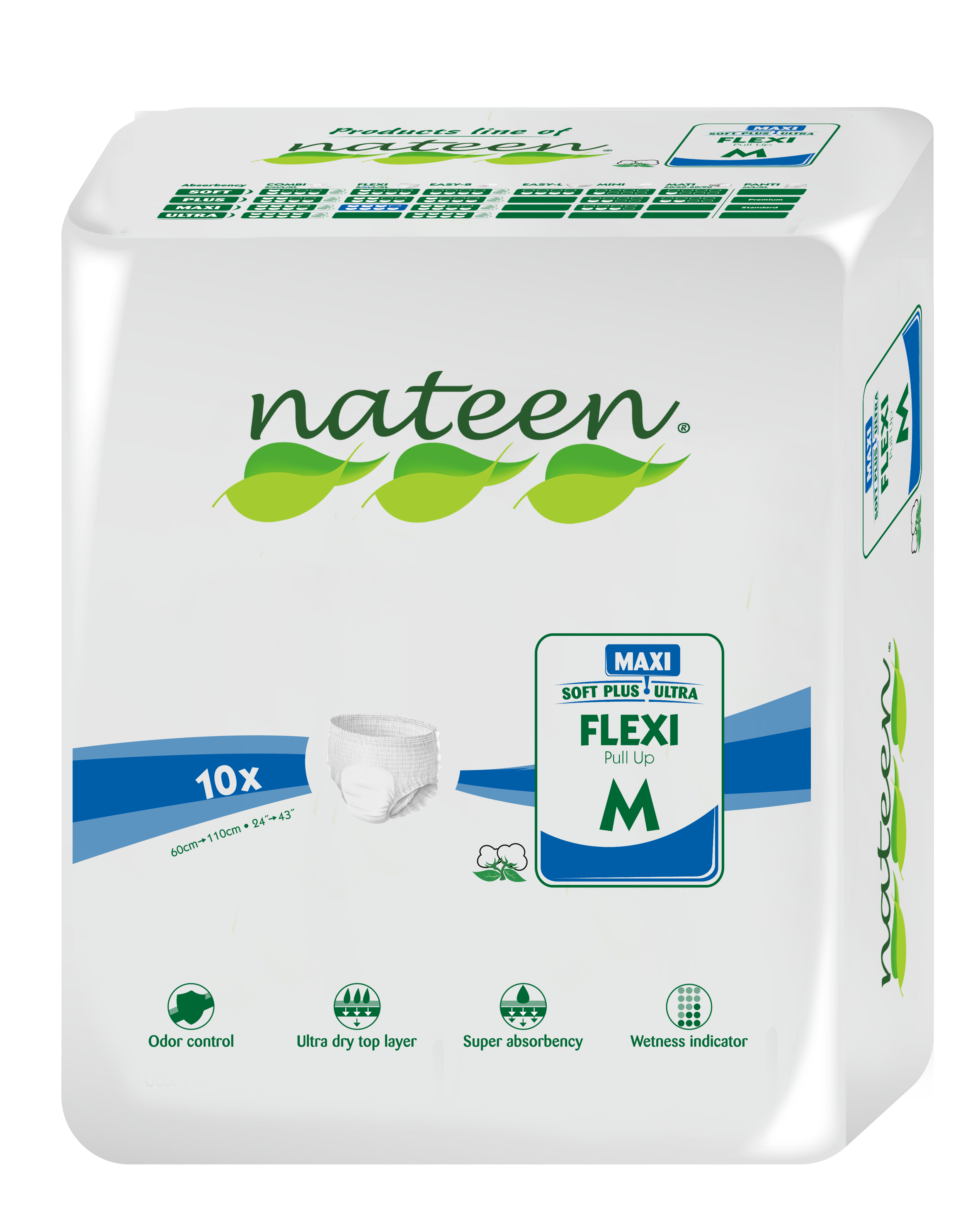 PAÑAL ADULTO FLEXI MAXI M - 10 UNIDADES - 1