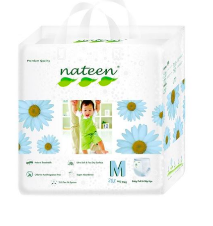 PAÑELES PANTS NATEEN PULL UP BEBE TALLA M 20 UND - 1