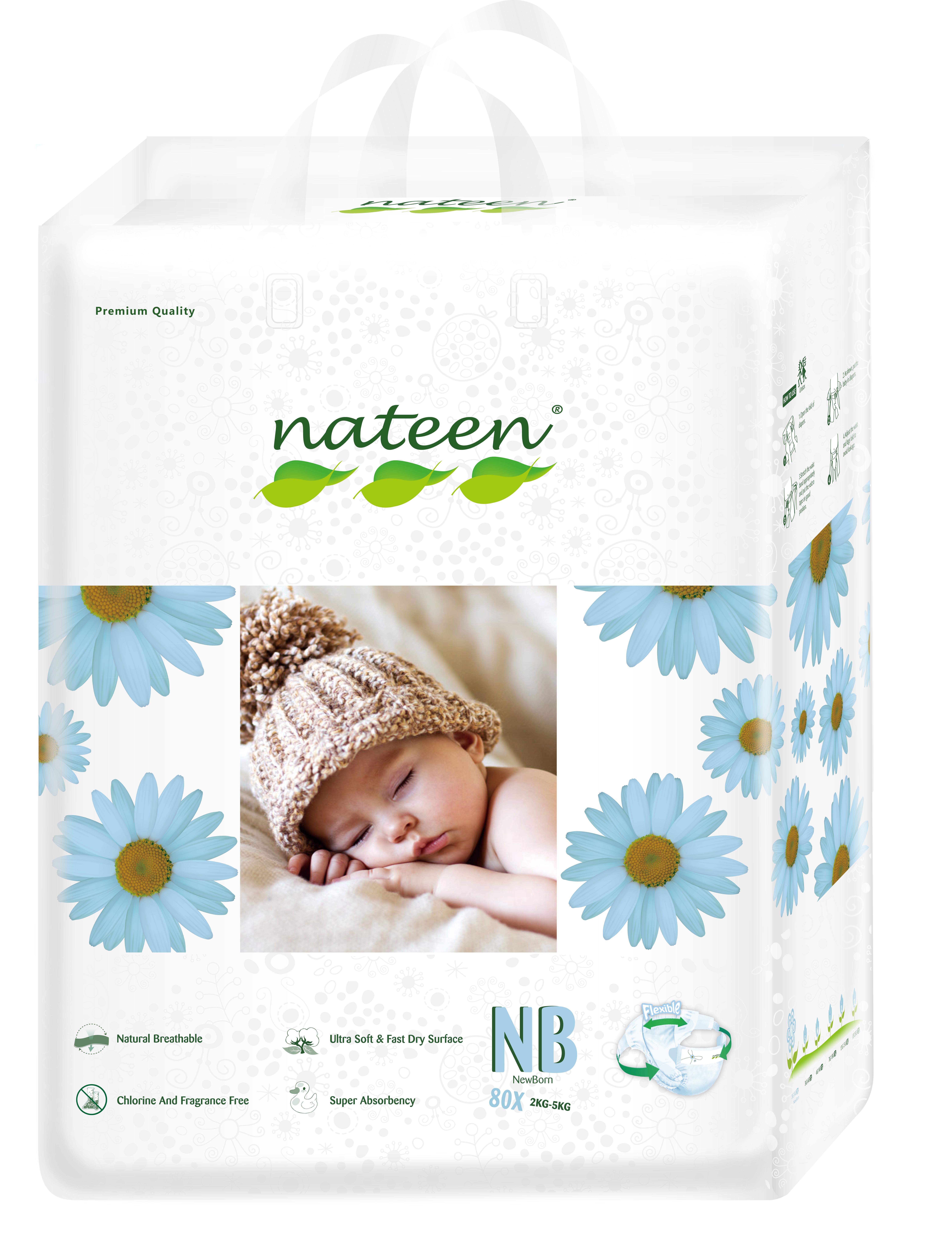 PAÑELES NATEEN ECOLÓGICOS PREMIUM RN 80 UNIDADES - 1