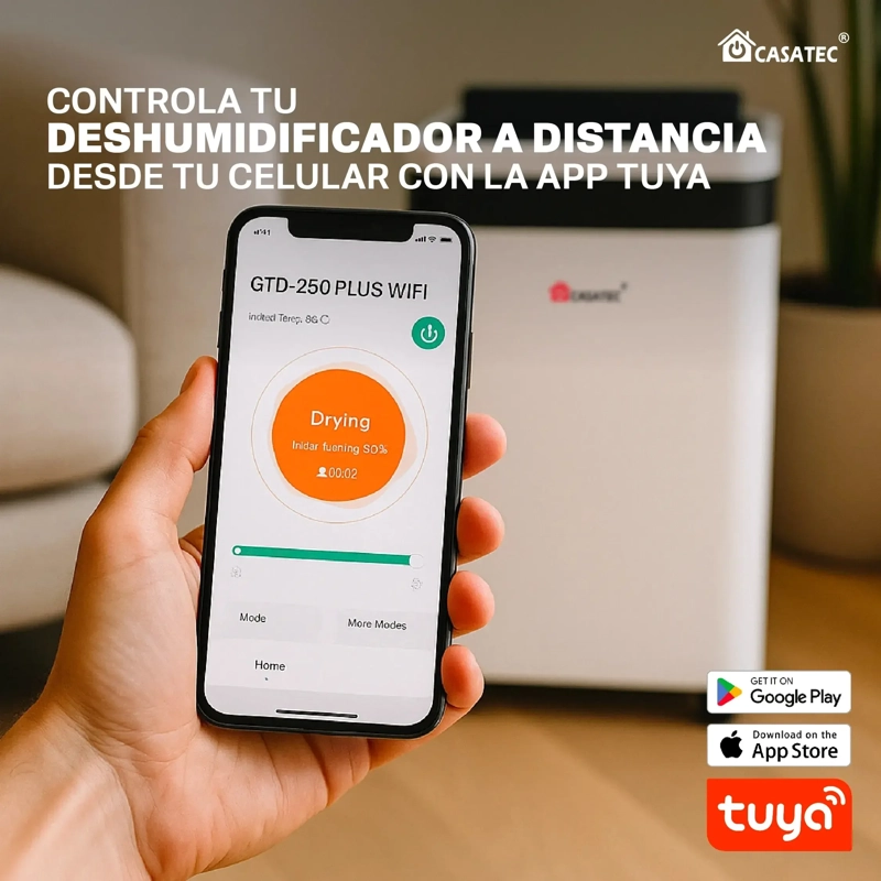 DESHUMIDIFICADOR DE AIRE GTD-250 Plus WIFI 40M2/ CASATEC - 6