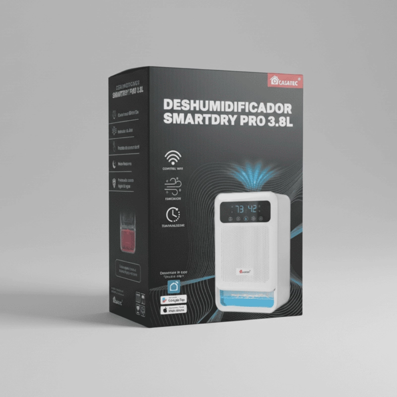 Deshumidificador De Aire Smartdry Pro Con Ionizador De Aire 3.8 Lts - 3