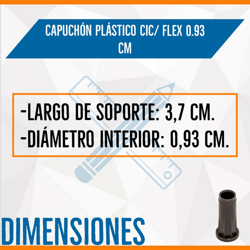 SOPORTE CIC/FLEX ORIGINAL PLÁSTICO - COLOR_80: CAFE - 2