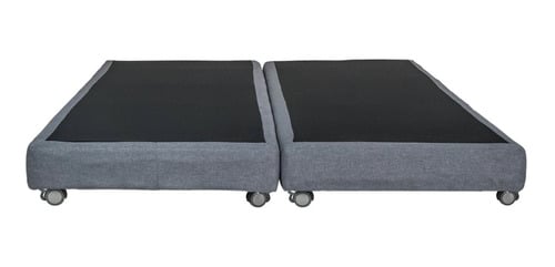 BASE DIVIDIDA DE 2 PLAZAS - CON RUEDAS LOGO - LARGO 190 CM - BOX 8 CM - 1