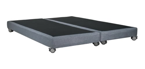 BASE DIVIDIDA DE 2 PLAZAS - CON RUEDAS LOGO - LARGO 190 CM - BOX 8 CM - 2