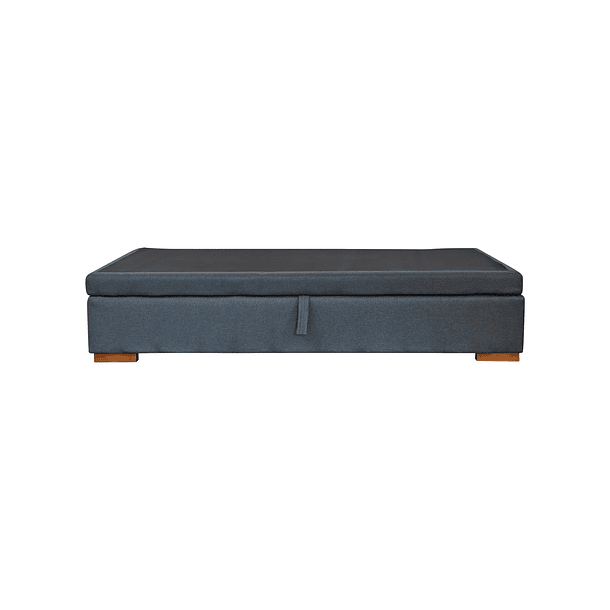 CAMA BLOCCARE BAÚL 1 PLAZA APERTURA LATERAL SOLO BASE SIN COLCHÓN LARGO 190 CM PATA 6.5 CM - 3