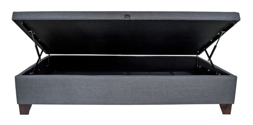 CAMA BAÚL 1 PLAZA APERTURA LATERAL - LARGO 190 CM - PATA 11 CM - 2