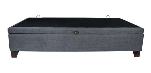 CAMA BAÚL 1 PLAZA APERTURA LATERAL - LARGO 190 CM - PATA 11 CM - 3