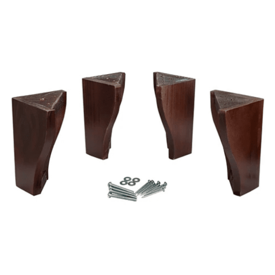 CAMA TRADICIONAL 2 PLAZAS + COLCHON PREMIUM CIC / PATAS DE MADERA 19.5 CM - LARGO 190 CM - 6
