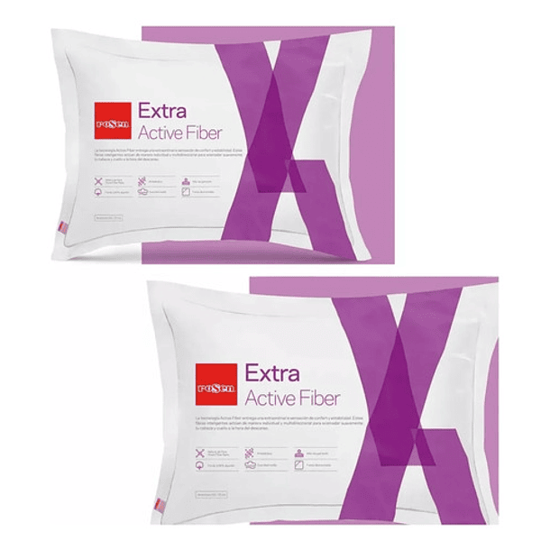 PACK DE 2 ALMOHADAS ROSEN EXTRA 50X70 CM - 1