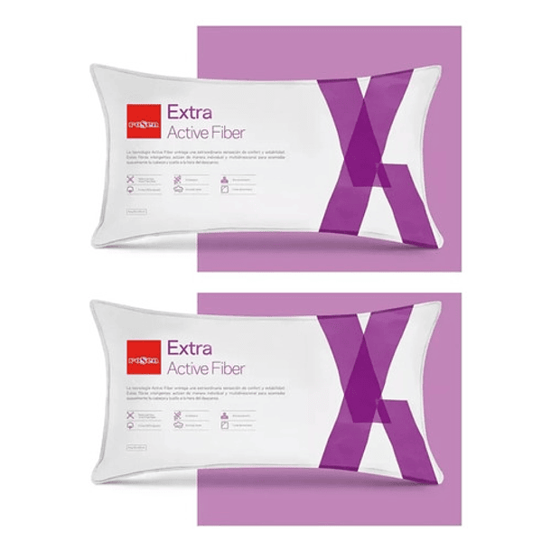 PACK 2 ALMOHADAS EXTRA ACTIVE 50 X 90 - ROSEN - 1