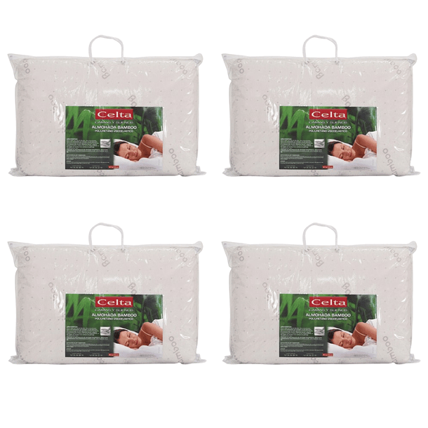 PACK 4 ALMOHADAS CELTA BAMBOO VISCOELÁSTICA 60X40 CM - 1